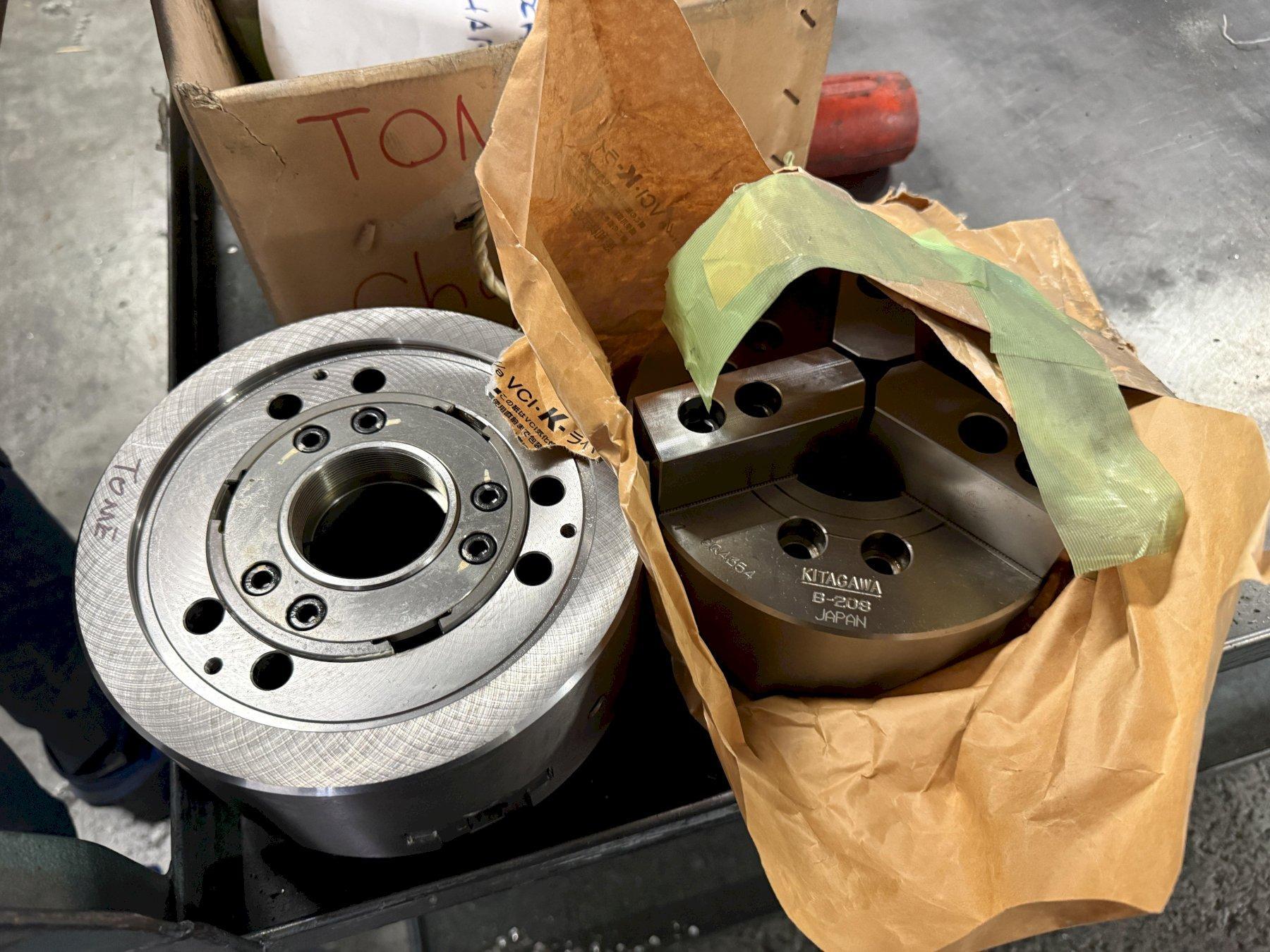 KITAGAWA MODEL B-208 3-JAW LATHE CHUCK, LIKE NEW CONDITION: YOBRO #26022