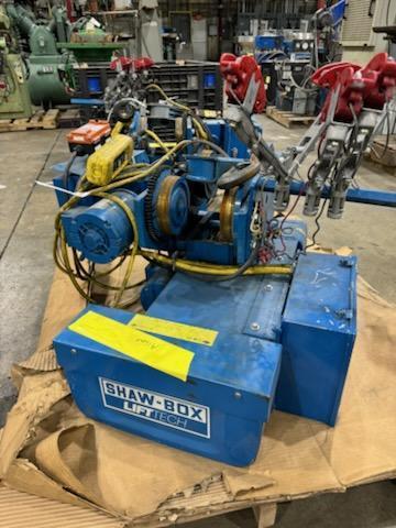1 - PREOWNED SHAW BOX 3 TON HOIST, MODEL #: 80L03030S161R, S/N: 98D24837