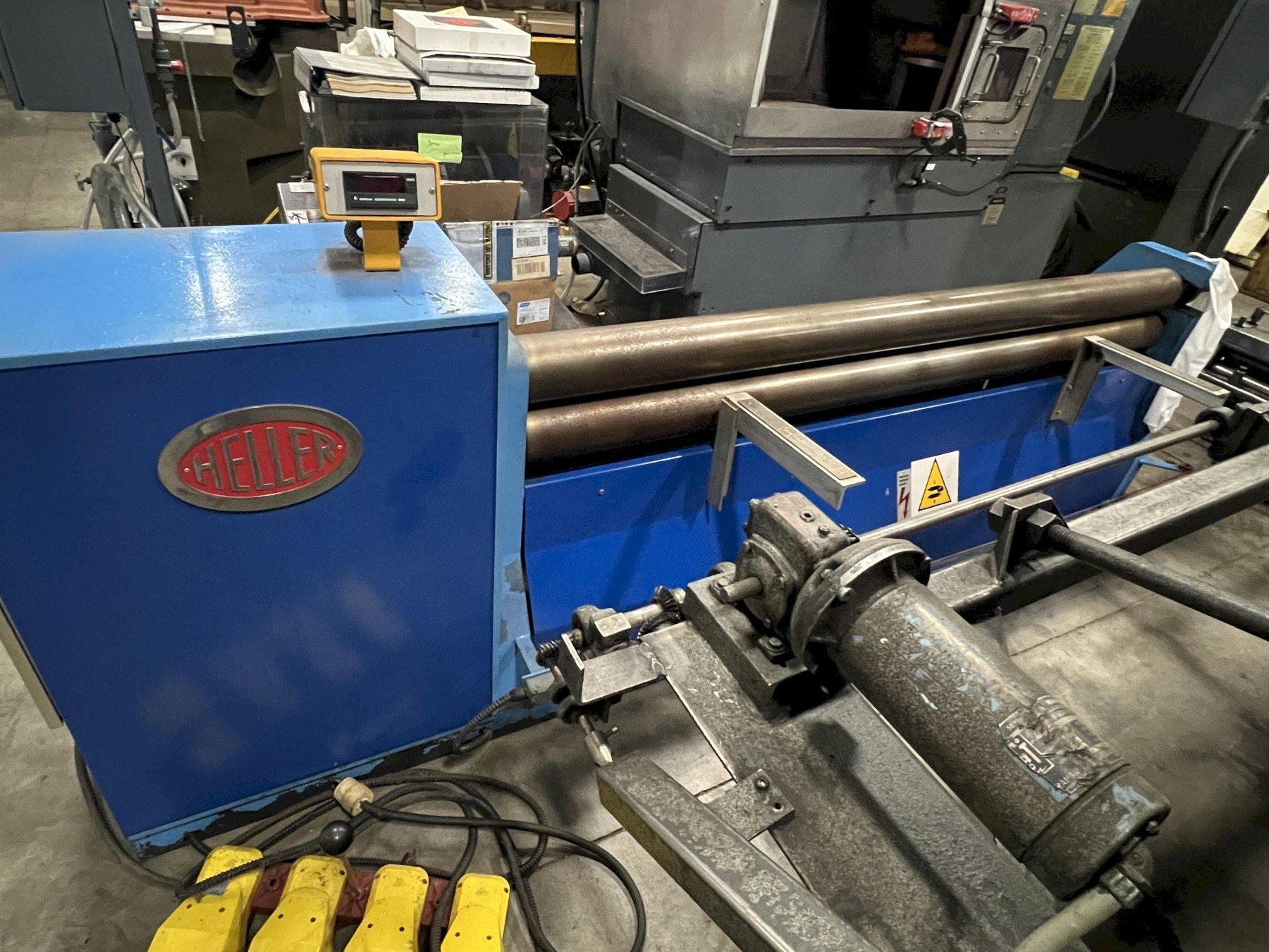 1/8" X 80" HELLER (SERGI) INITIAL PINCH ROLL, 3 ROLLS, 5" UPPER/LOWER ROLL DIAMETER, 5.3" PINCH ROLL DIAMETER