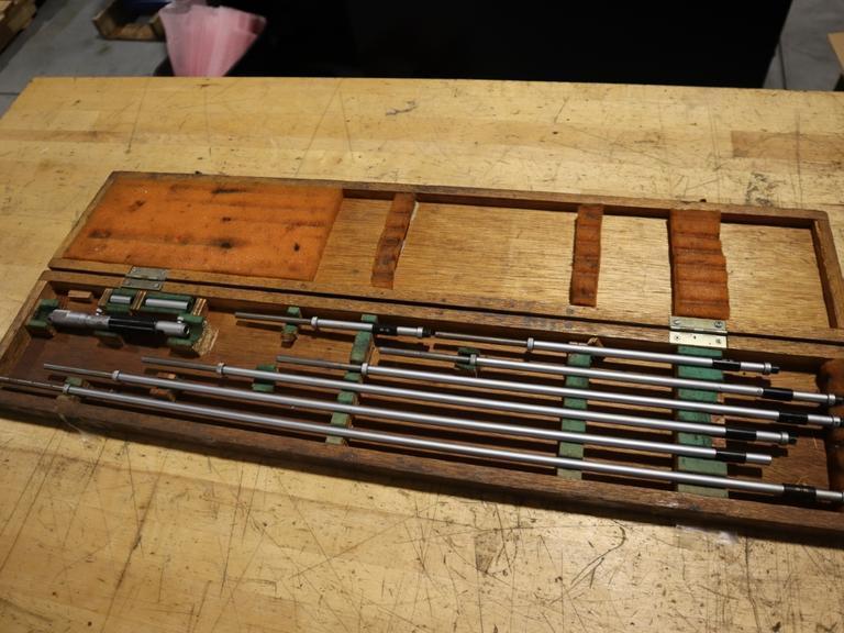 Mitutoyo Inside Micrometer Set, up to 40in- Auction Item