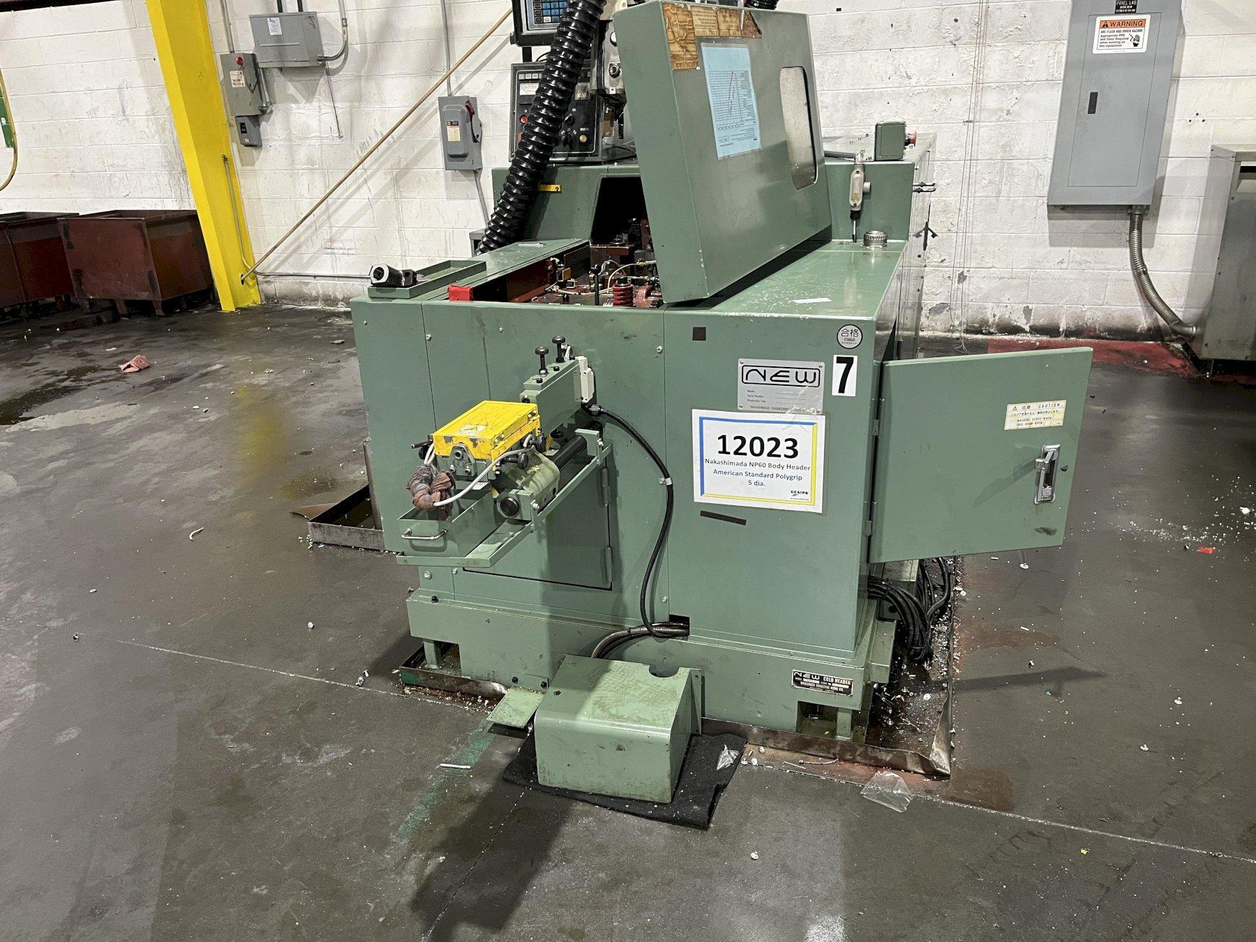 Nakashimada Model NP-60 2 Die 3 Blow Cold Header