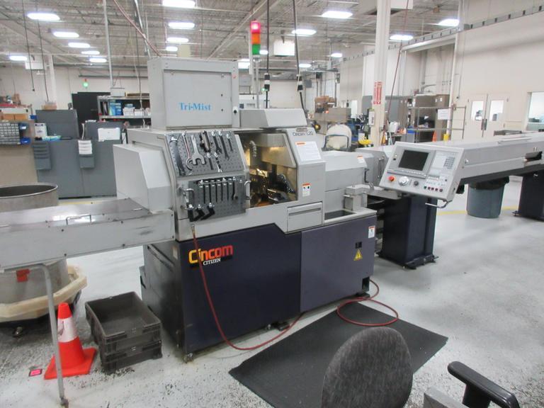 Citizen L20 Type VII CNC Swiss Screw Machine with Citizen CAV20L-iS 12' Magazine Barfeeder- Auction Item