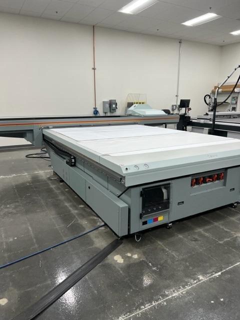 Canon AZ 6160-XTS High Flow Vacuum Flatbed Printer with Refurbished Zund Premia ProCut 2500M Cutter