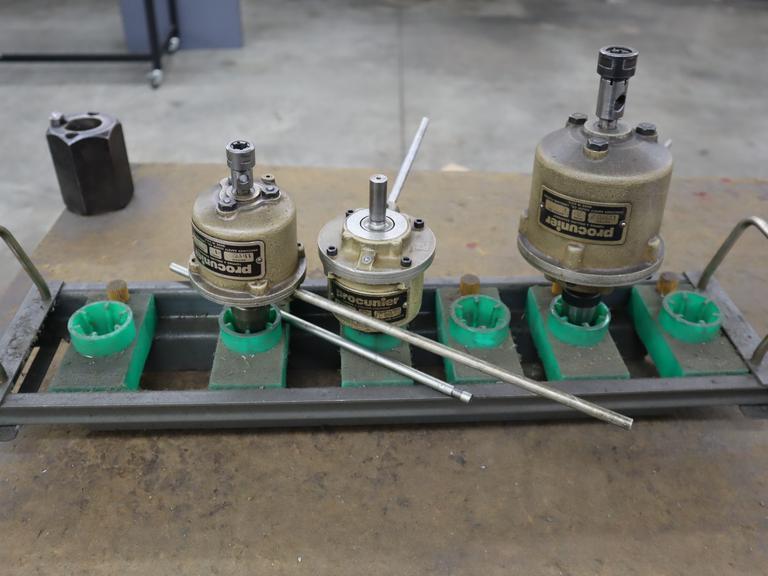 Procunier Tapping Heads, (2) Model 1'swith Straight and R8 Shank, (1) Model 2 with R8 Shank- Auction Item