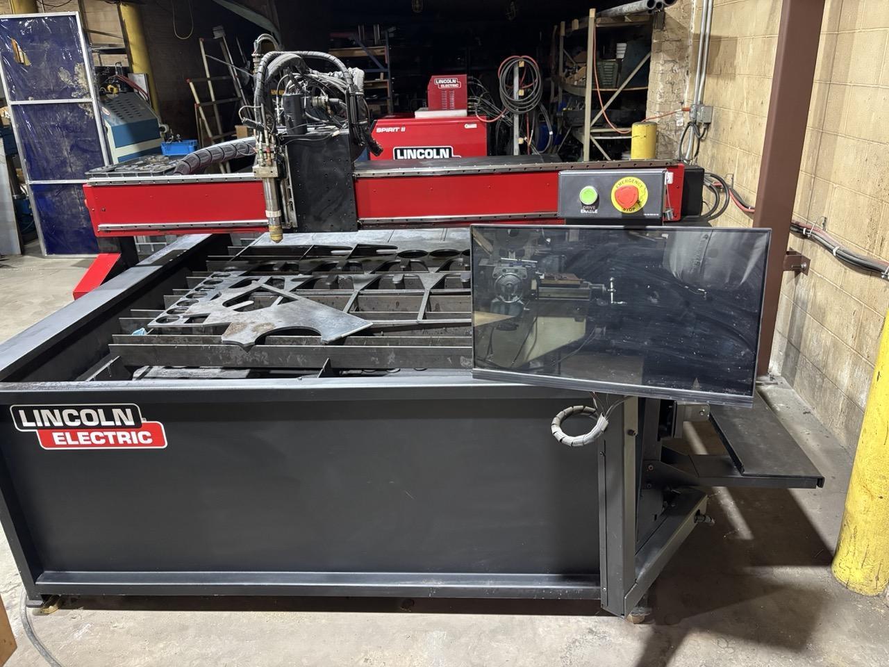 5′ x 10′ Lincoln Torchmate 5100 CNC Plasma Table, 2019 – 275 Amp HD Lincoln Electric Spirit II, Water Table