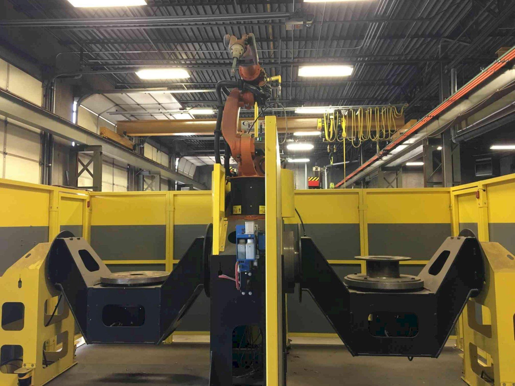 Kuka SL-4-32 x 72-2000  ESAB Swift Arc Robotic Weld Cell, 2015 – Never Used in Production!!