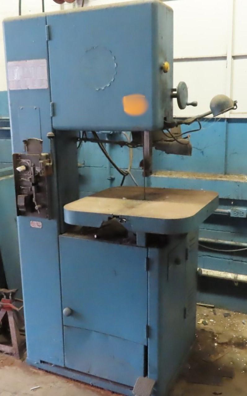 1 - PREOWNED GROB VERTICAL BANDSAW, MODEL #: NS18, S/N: 10143