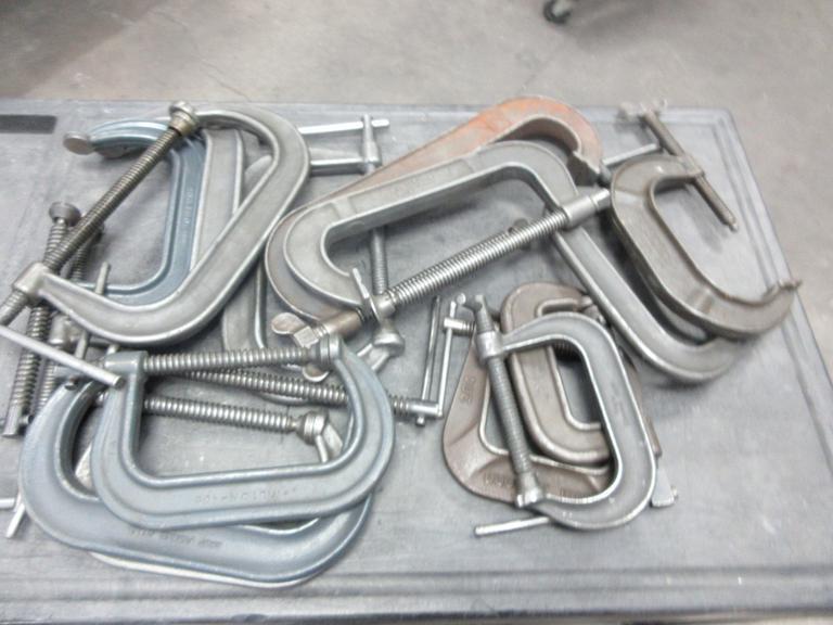 Large Variety of C-Clamps- Auction Item