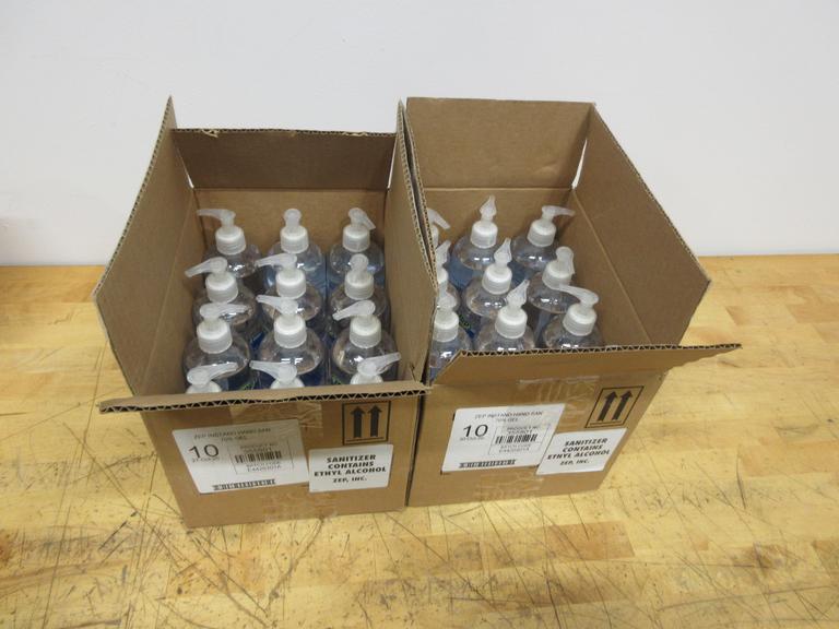 Zep Instant Hand Sanitizer Gel in Pump Dispensers, (2) Cases of 12ea.  (24) 16.9fl. oz. Bottles- Auction Item