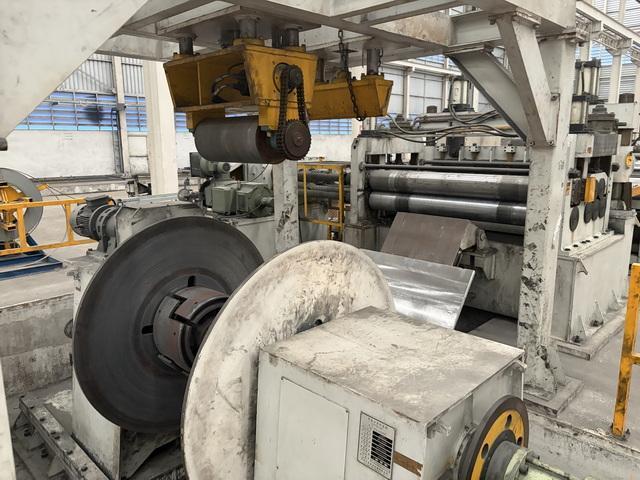 72" (1850mm) x .250" 6mm x 25 Ton Double Loop Slitting Line