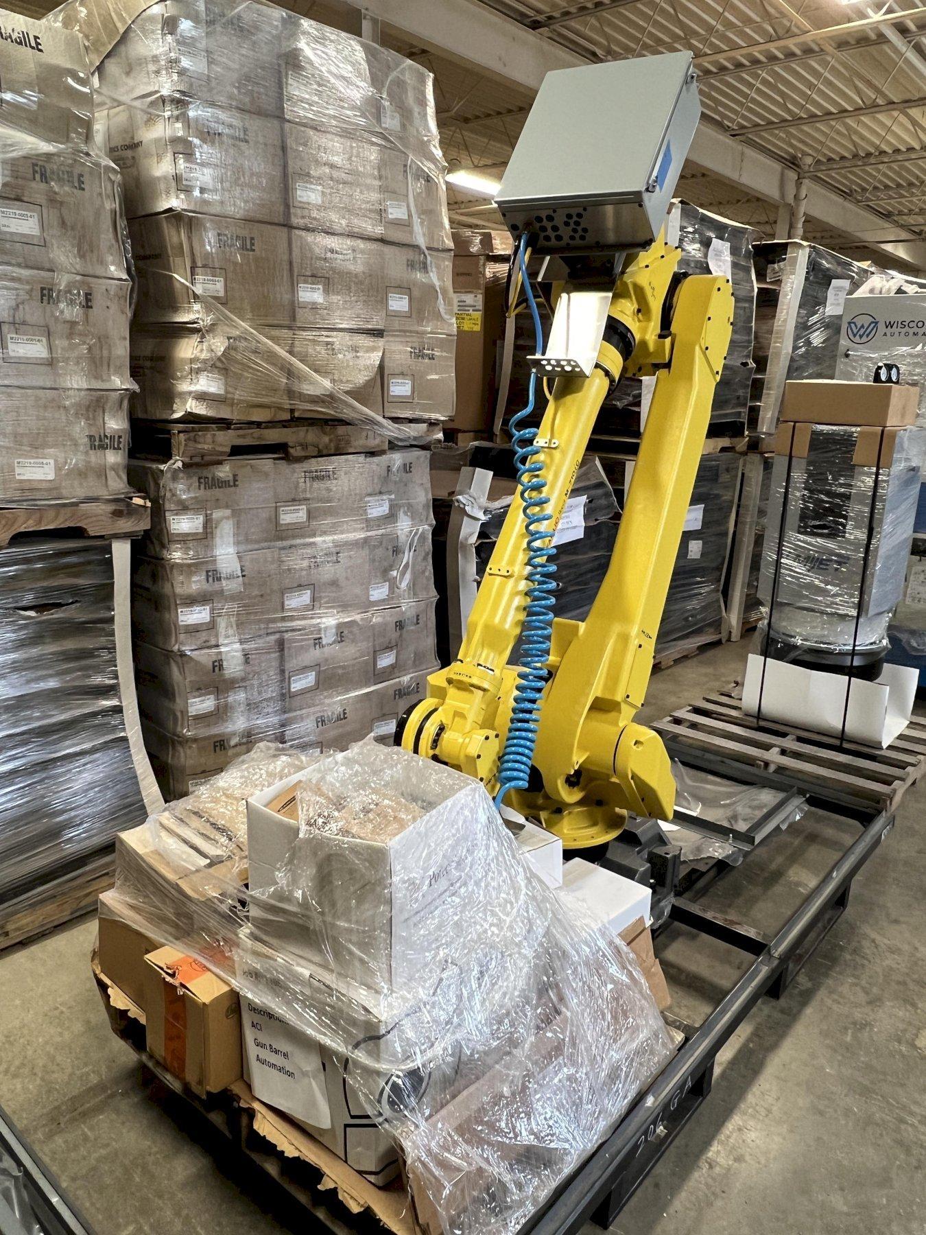 6 AXIS FANUC ROBOT ARM, MODEL M-710i-C 45M, R-30iB PLUS CONTROL, PENDANT, UNUSED, 2021