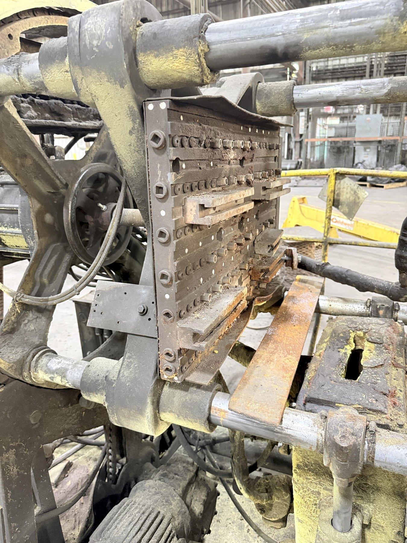 Shalco model u180 shell core machine with gun drilled heater plates, (no sand feed hopper)
