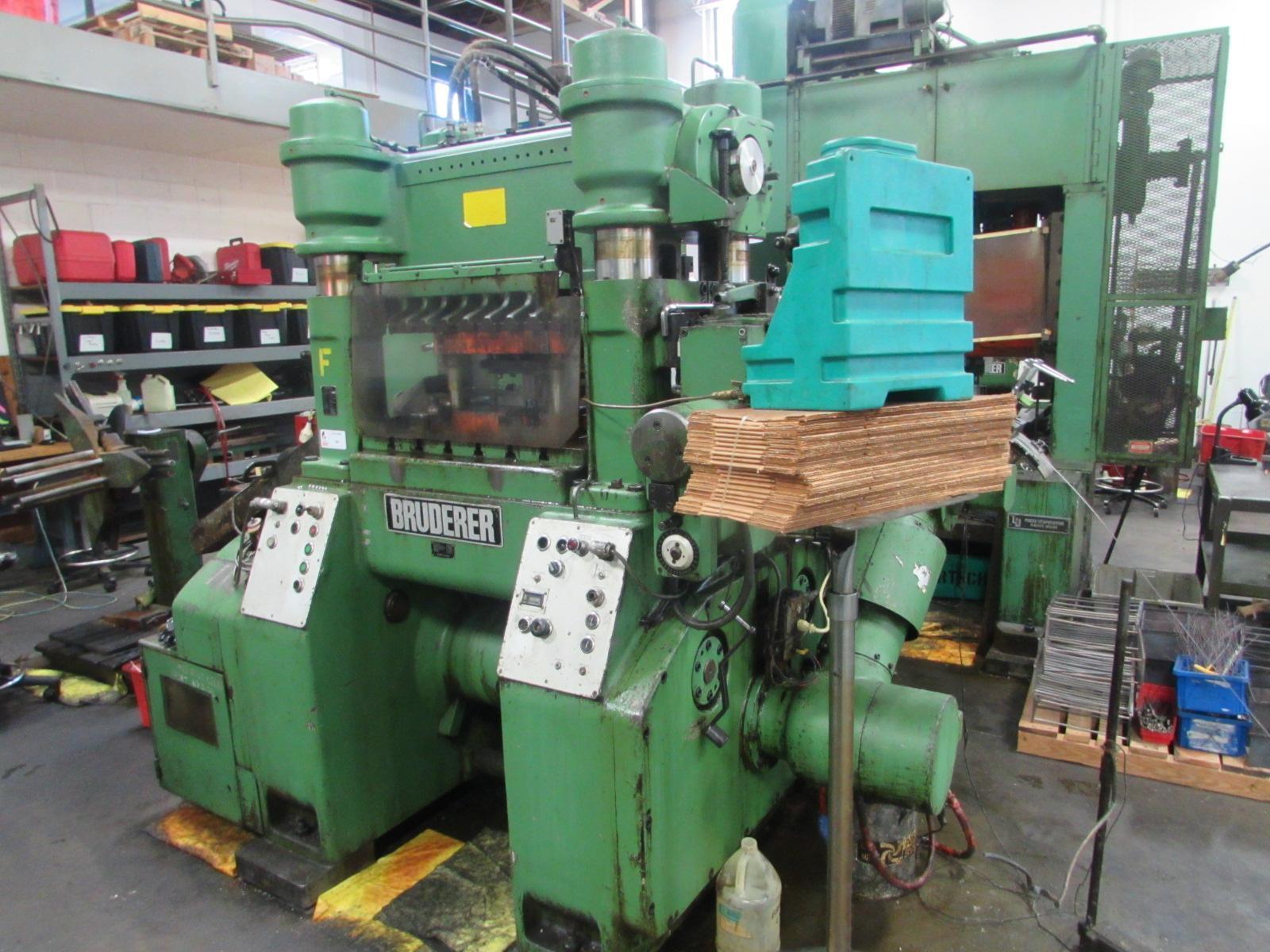 60 Ton Bruderer BSTA 60H High Speed Straight Side 4 Pillar Precision Press, 3/4