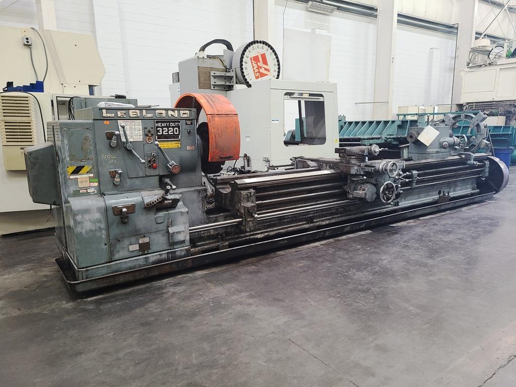 36"/58" X 204"/311" LEBLOND 3220/58-NI DUTY SLIDING GAP BED LATHE