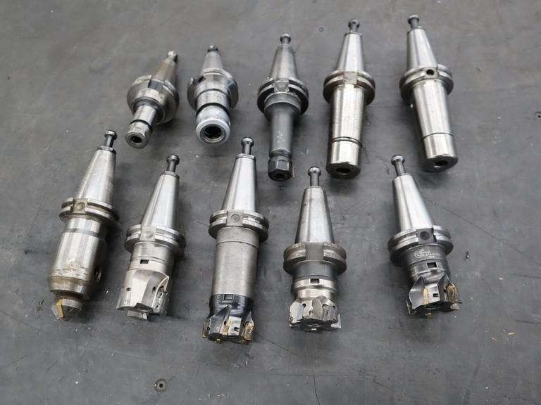 CT40 Taper Tool Holders, Assorted Collet Holders and Insert Milling Cutters- Auction Item