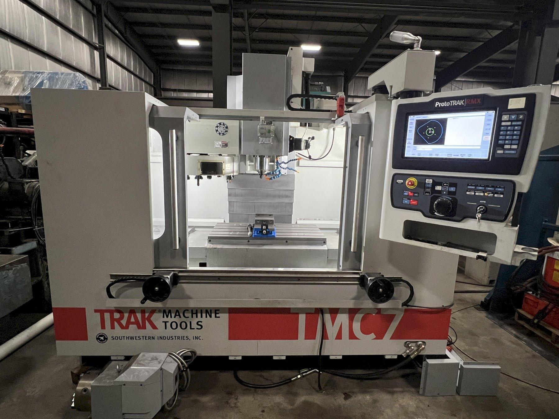 SOUTHWEST INDUSTRIES TRAK VERTICAL MACHINING CENTER, MODEL TMC7 WITH 4 AXIS TABLE, 2021