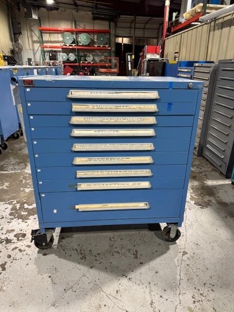 1 - PREOWNED LYON 9-DRAWER ROLLING CABINET