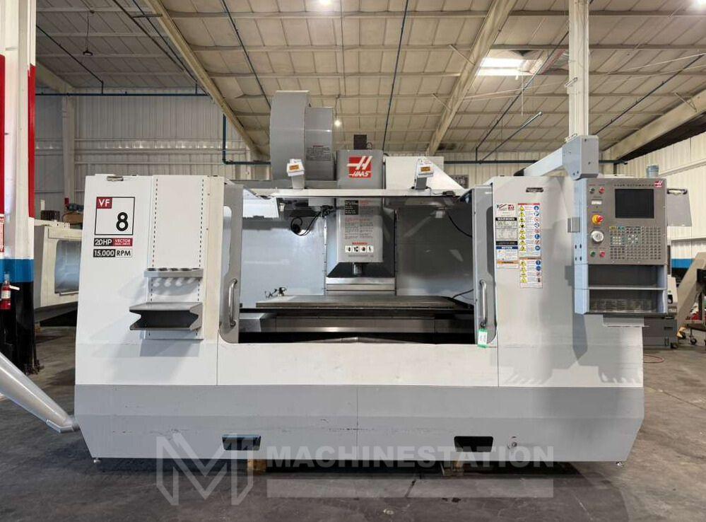 Haas VF-8D/40 CNC Vertical Machining Center -15,000 RPM 4th Axis Ready Mill