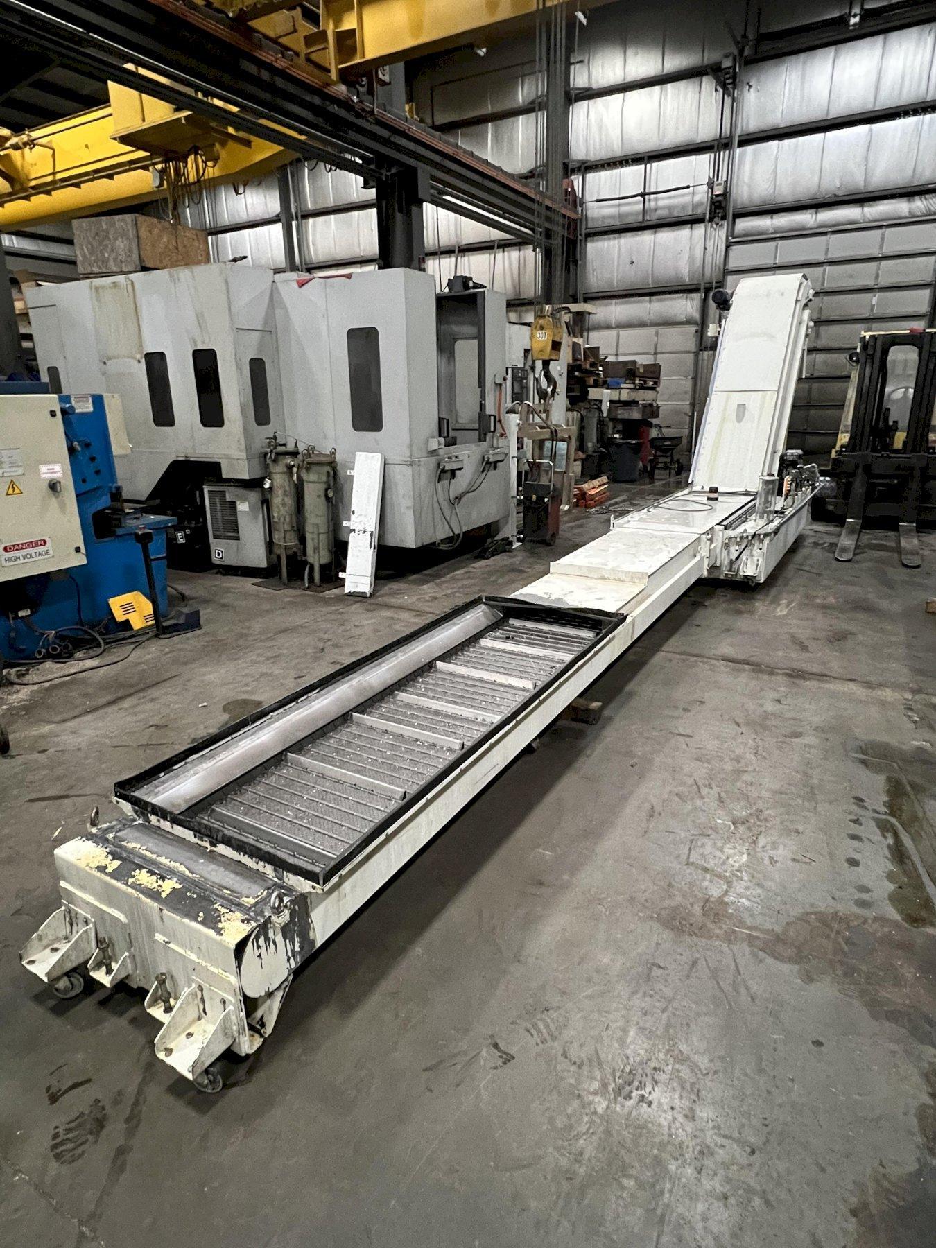 34" x 30' MAYFRAN CHIP CONVEYOR CONSEP 2000 WITH COOLANT TANK