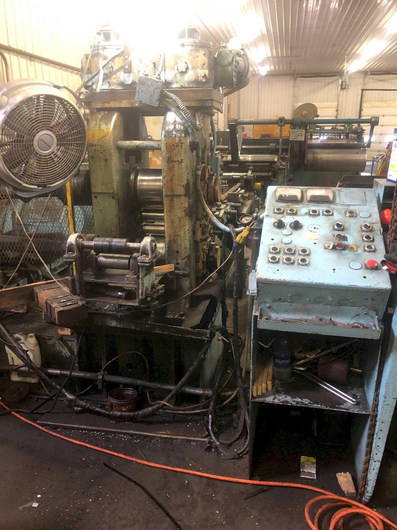 6" WATERBURY FARREL 4  HIGH NON REVERSING ROLLING MILL W/EDGING Stock # 14171