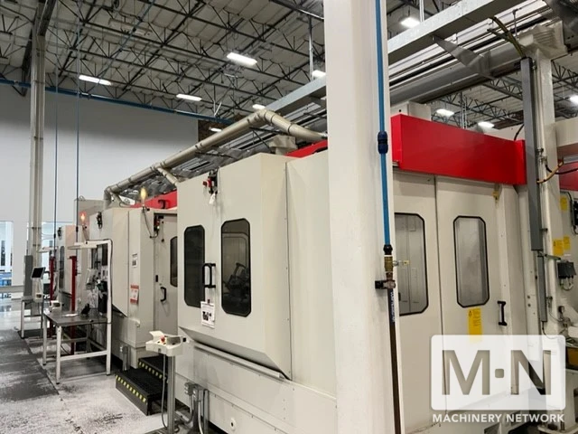 3 x Grob G520 5-axis CNC Vertical Machining Cell with robot/deburr station and integrated pallet FMS