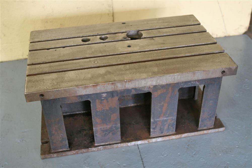 42' X 26' X 18' STEEL FABRICATED BOX DRILL TABLE:  STOCK #19987