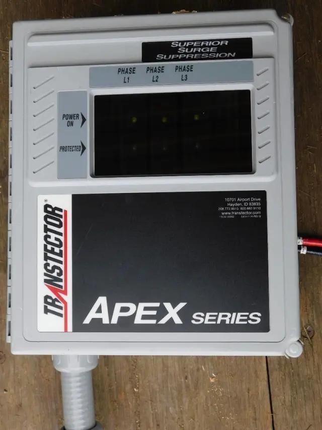 1 - PREOWNED TRANSTECTOR TRANSIENT VOLTAGE SURGE SUPPRESSOR, MODEL #: APEX IV 240DR