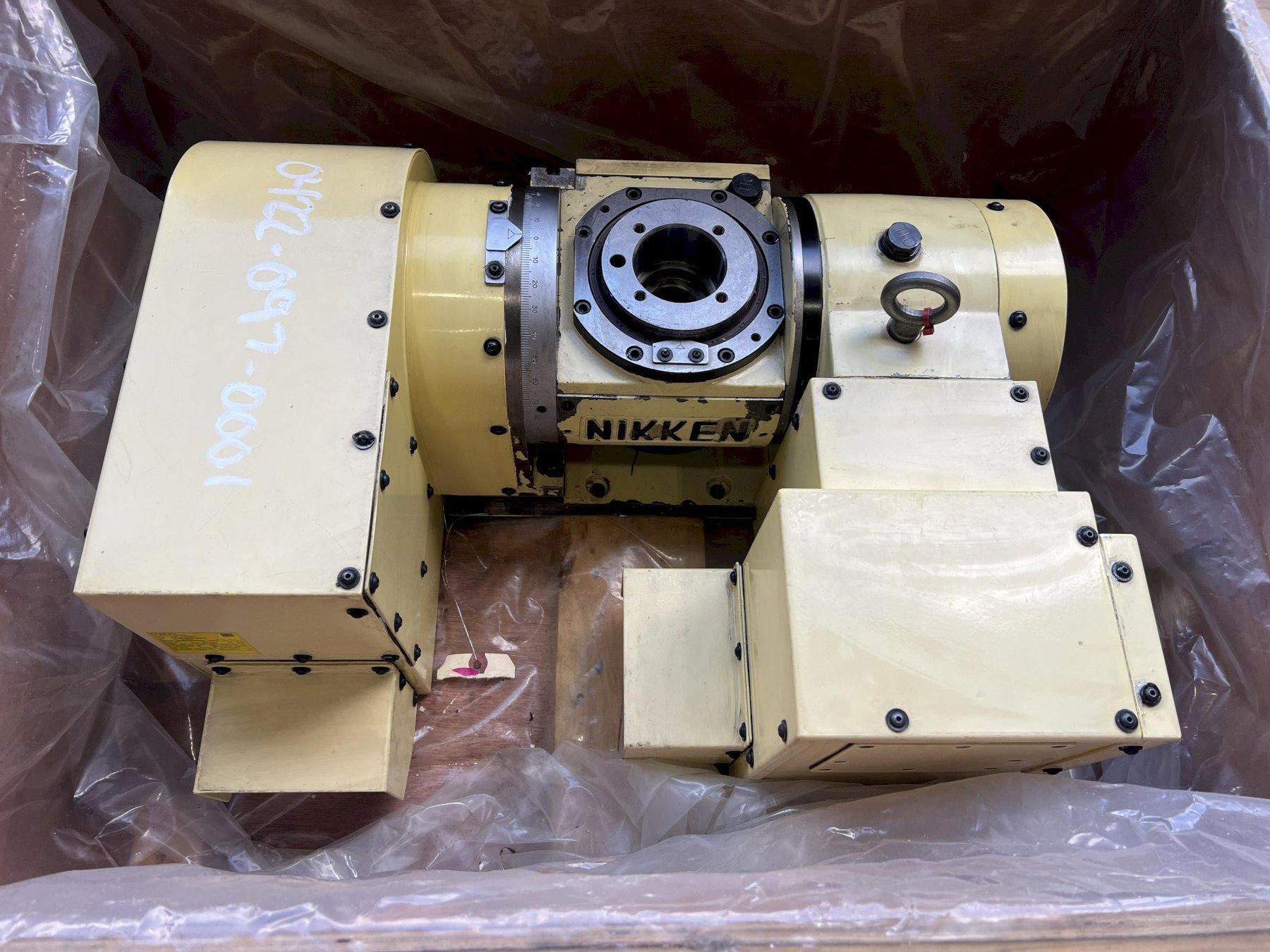 2012 Nikken 5AX130 Used CNC 5th Axis Rotary Table Fanuc Motor A06B-0205-B000