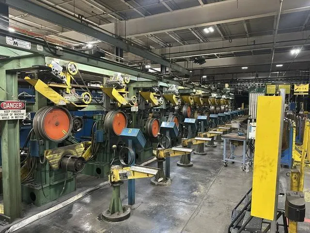 630 Ton, AP&T HOT STAMPING HYDRAULIC PRESS LINE w/SCHWARTZ ROLLER HEARTH FURNACE