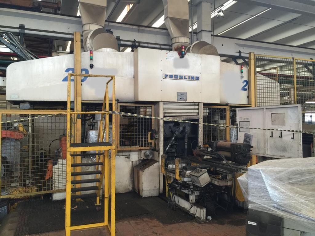 18" (457mm)  x .250" (6mm)  4-HI Frohling Reversing Cold Rolling Mill with AGC