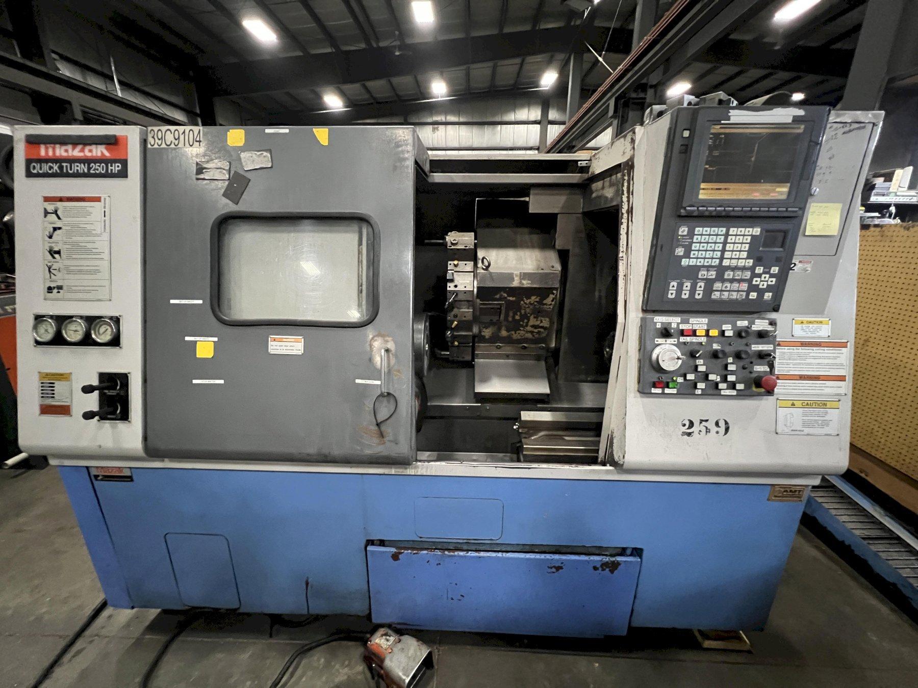 MAZAK QUICK TURN 250 CNC LATHE, MODEL QT-250-HP-UNIV, 2000