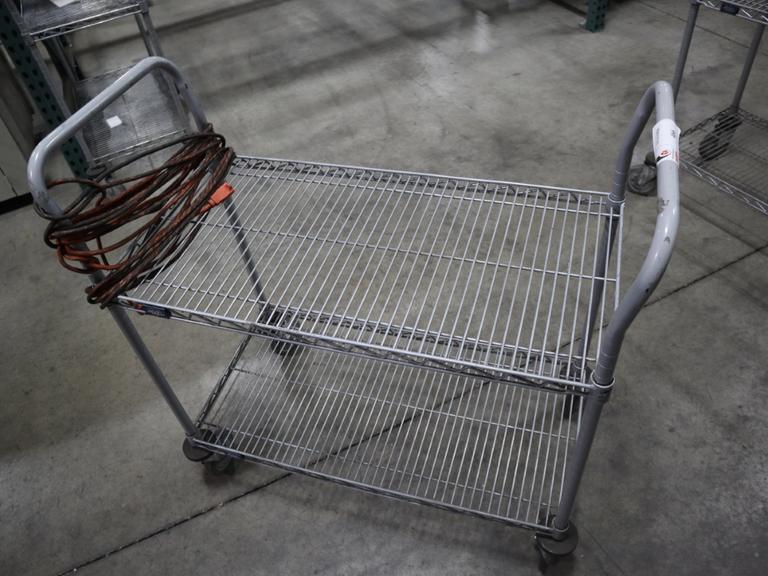 Nexel Wire Shop Cart - 2 Shelves- Auction Item