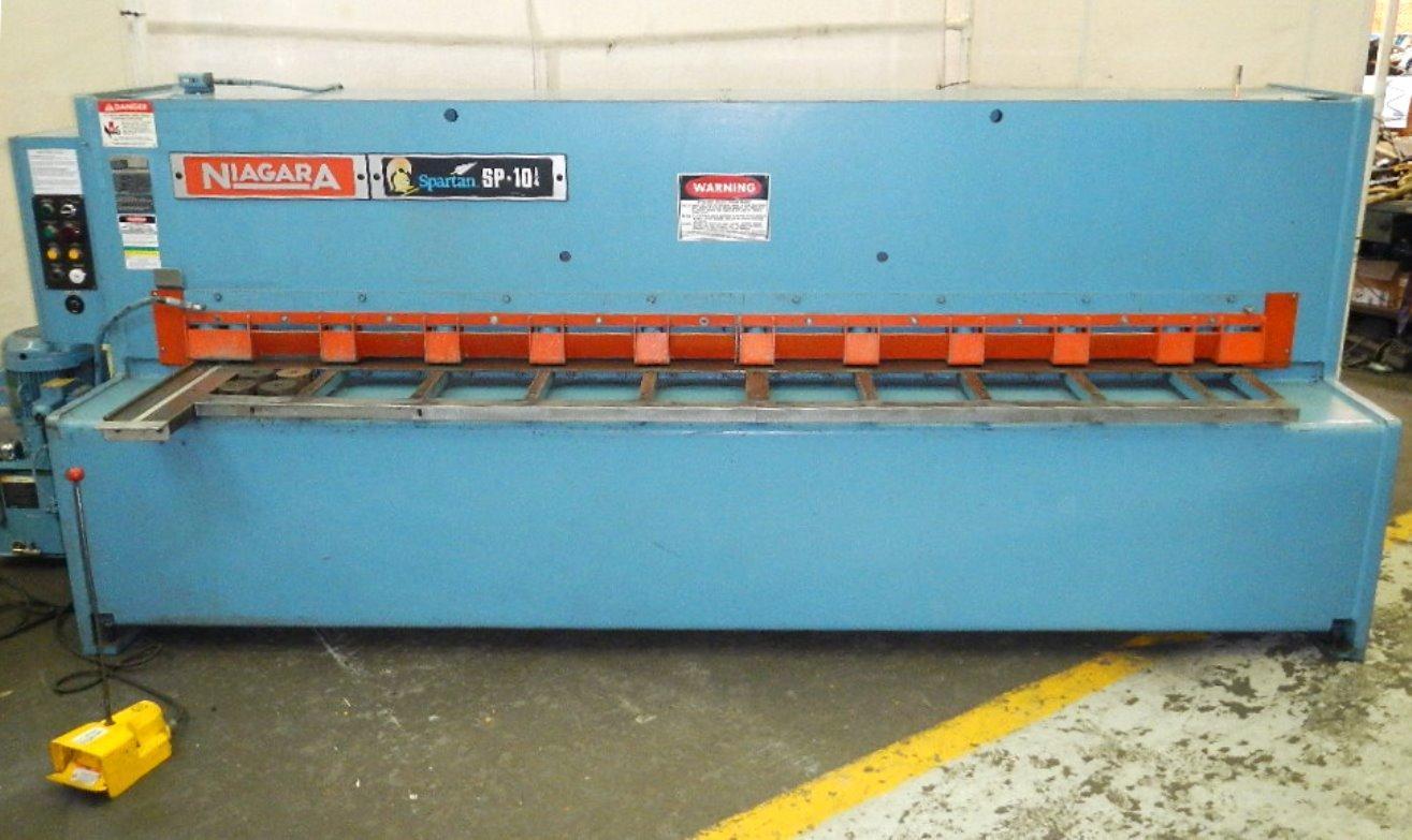 1/4" x 10' NIAGARA SPARTAN MODEL SP-10-1/4 HYDRAULIC SHEAR