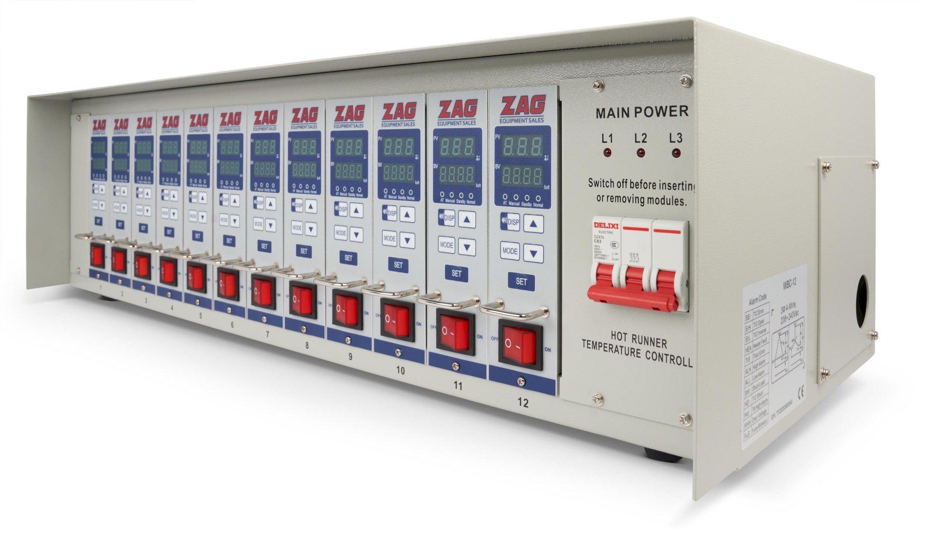 ZAG Equipment New TempEase HRCII-12 Hot Runner Controller, 12 zone, 240V