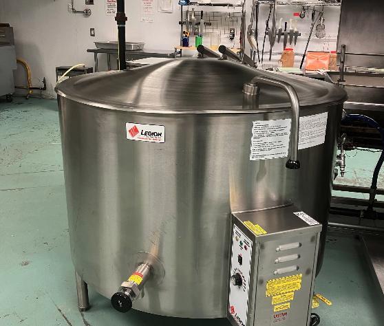 Legion 100 Gallon Self-Contained, Low-Profile, Jacketed Steam Kettle