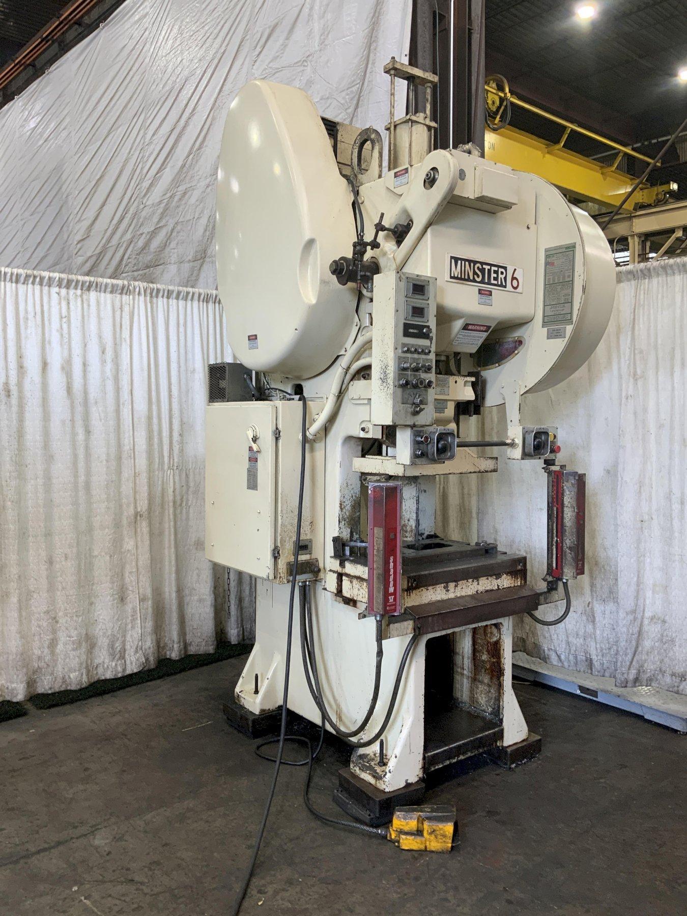 60 TON MINSTER MODEL 6 SS FIXED BASE GAP FRAME PRESS: STOCK #81620