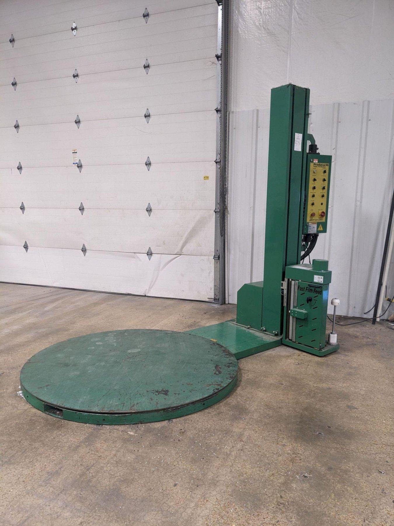 HIGHLIGHT INDUSTRIES MODEL #XS P111OM238 SEMIT-AUTOMATIC ROTARY STRETCH WRAPPER STOCK#3537