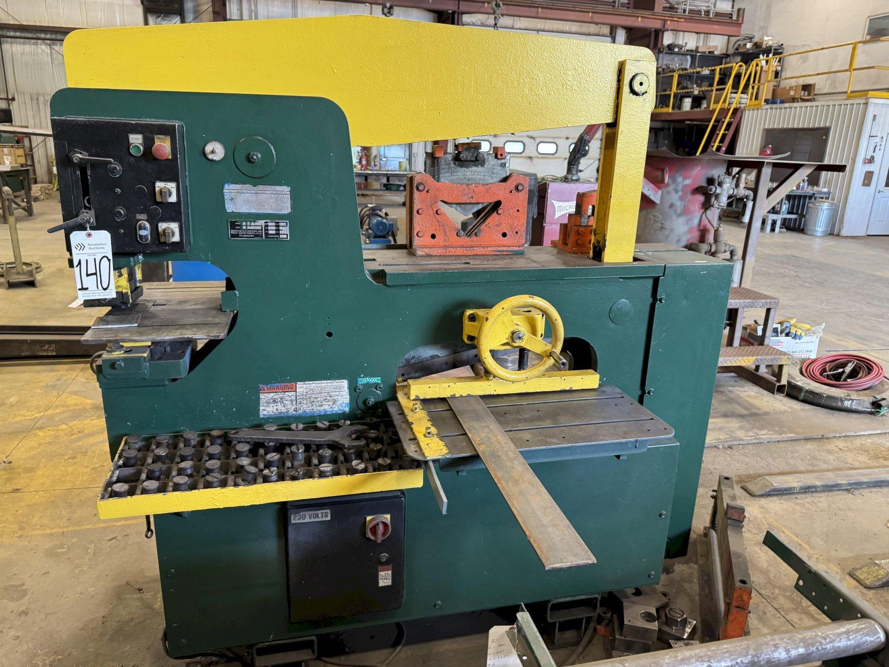 90 TON SCOTCHMAN 9012-24M HYDRAULIC IRONWORKER