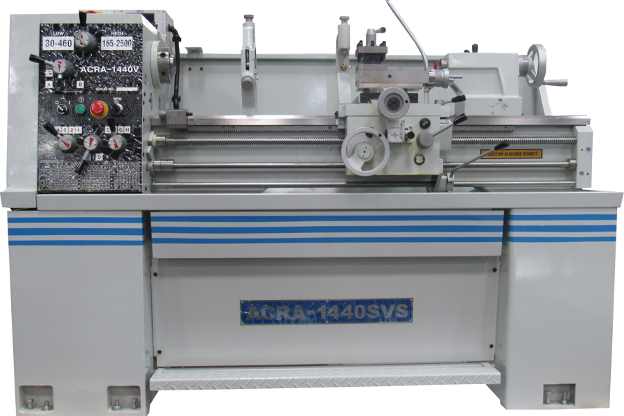 14" X 40" ACRA MODEL 1440SVS PRECISION VARIABLE SPEED GAP BED ENGINE LATHE