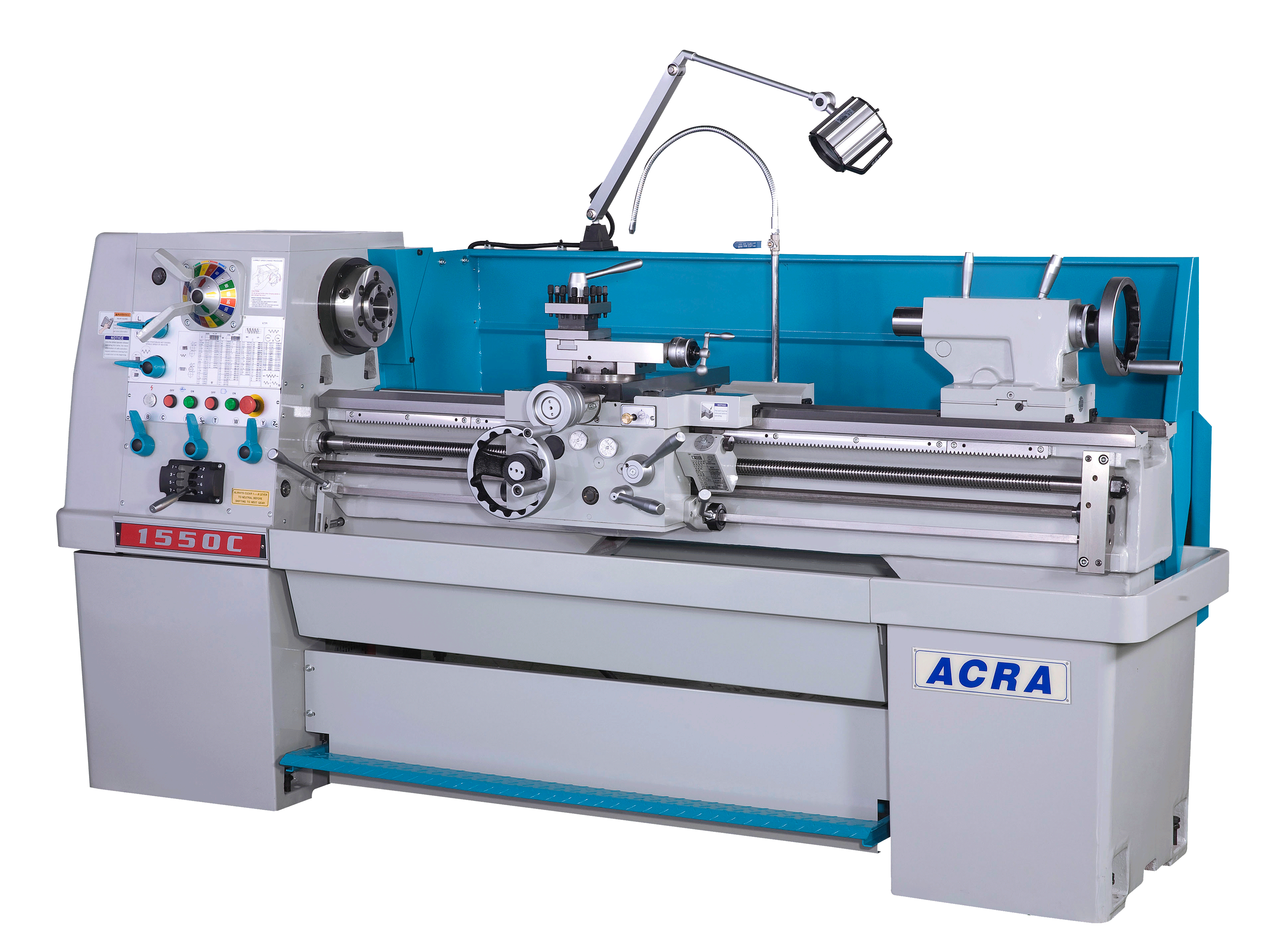 15" X 15" ACRA MODEL 1550C PRECISION GAP BED ENGINE LATHE WITH CLUTCH