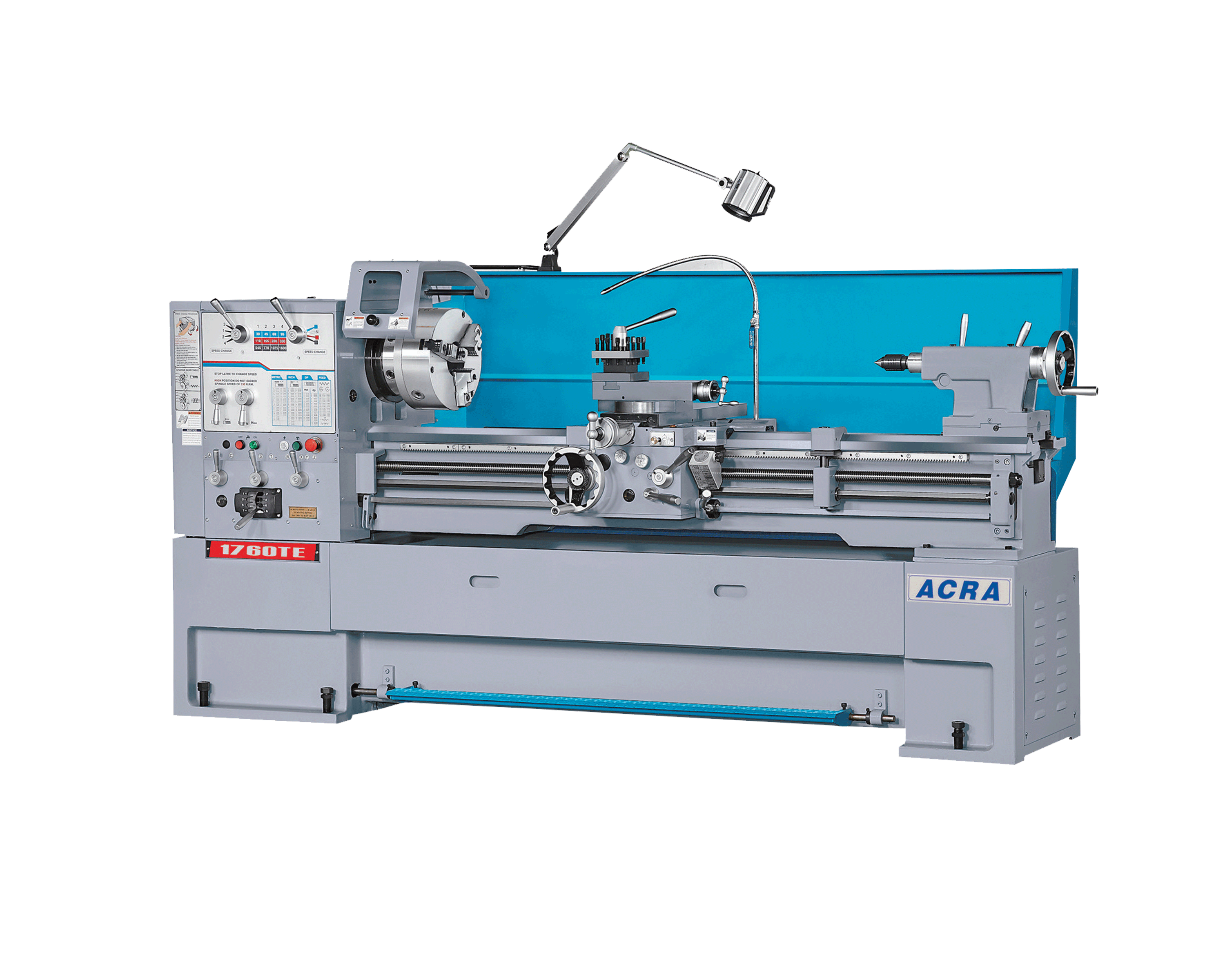 17" X 40" ACRA MODEL 1740TE (2-1/2" BORE) PRECISION HIGH SPEED GAP BED ENGINE LATHE