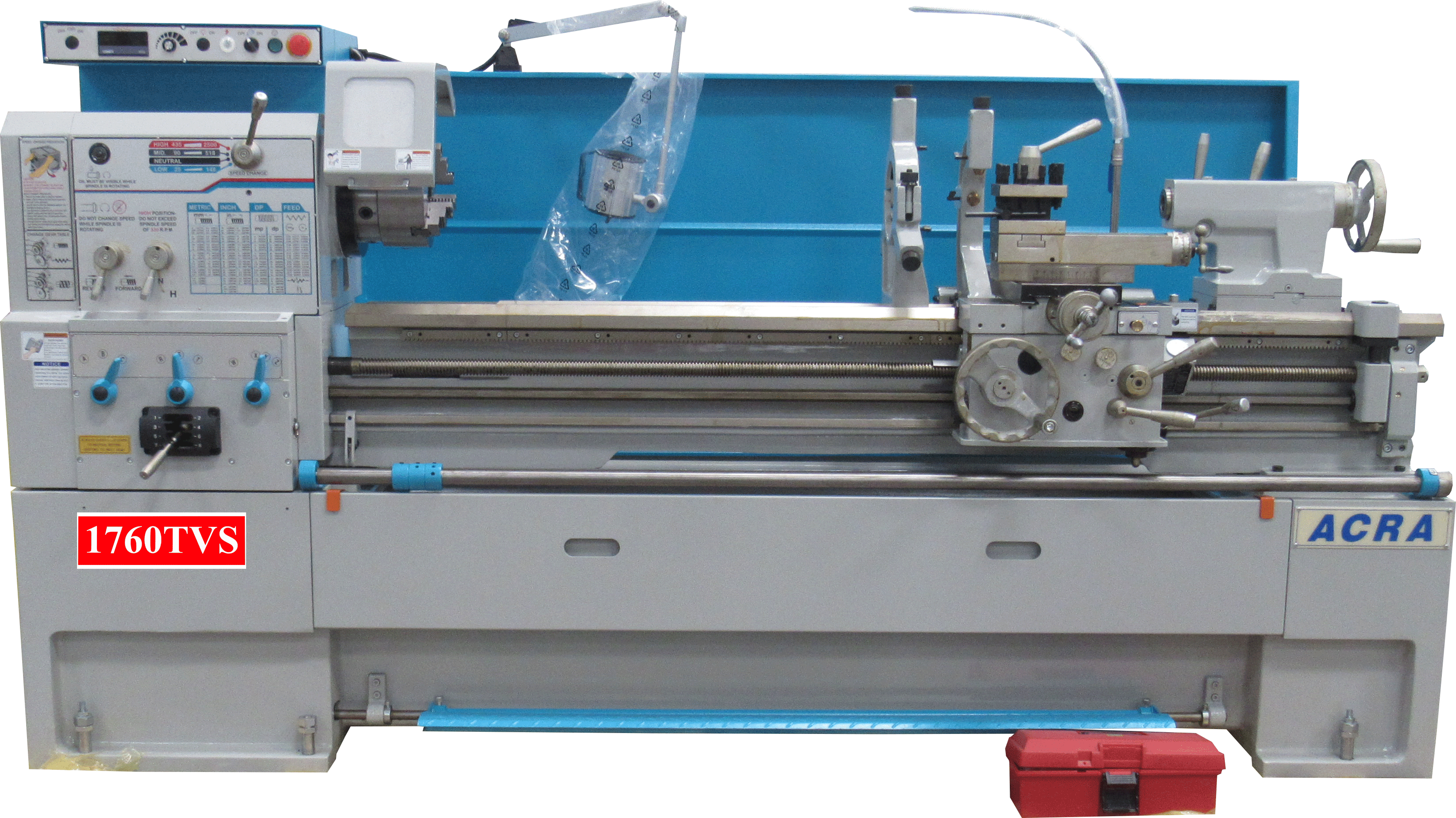 17" X 40" ACRA MODEL 1740TVS (2-1/2" BORE) PRECISION VARIABLE SPEED GAP BED ENGINE LATHE