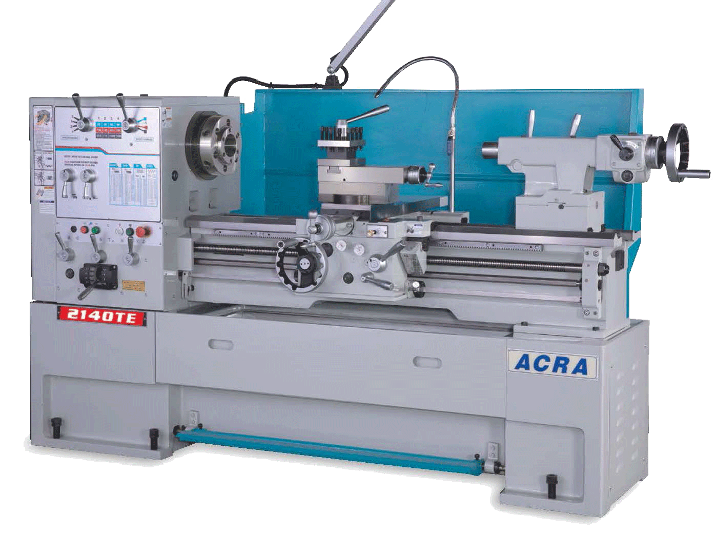 21" X 40" ACRA MODEL 2140TE (2-1/2" BORE) PRECISION HIGH SPEED GAP BED ENGINE LATHE