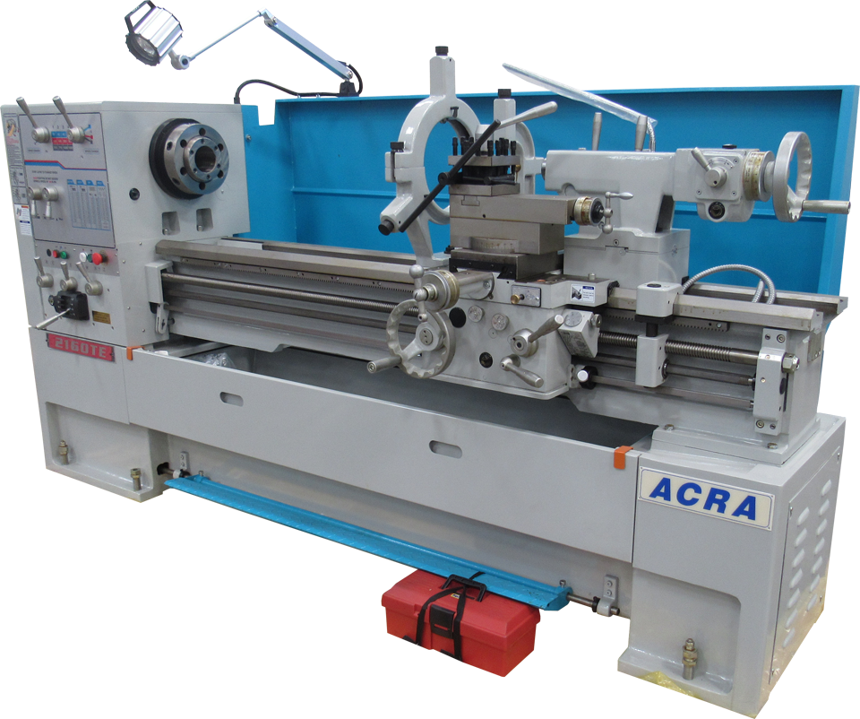 21" X 60" ACRA MODEL 2160TE (2-1/2" BORE) PRECISION HIGH SPEED GAP BED ENGINE LATHE