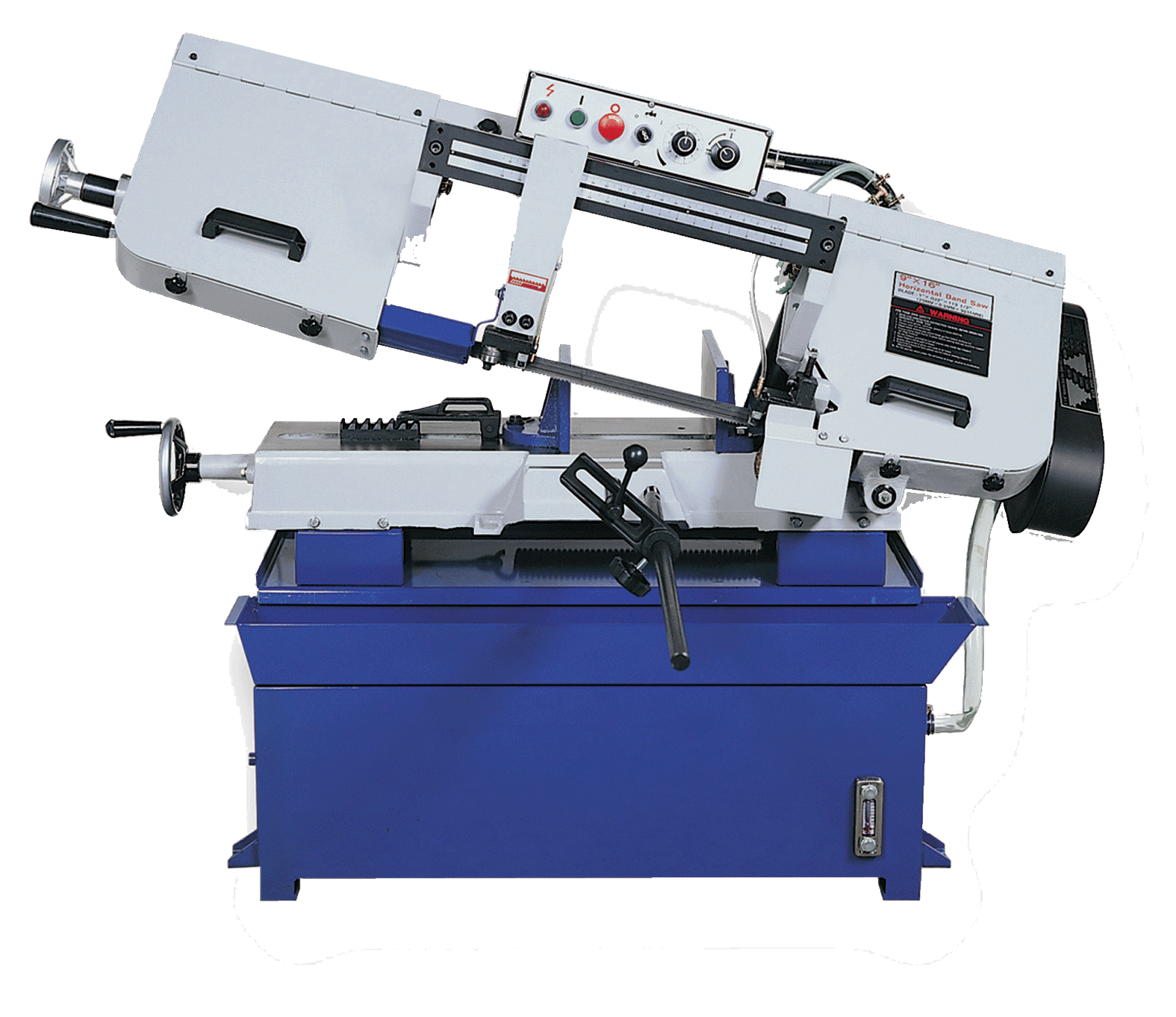 9" X 16" ACRA MODEL UE-916 VERTICAL/HORIZONTAL STEP PULLEY METAL CUTTING BANDSAW