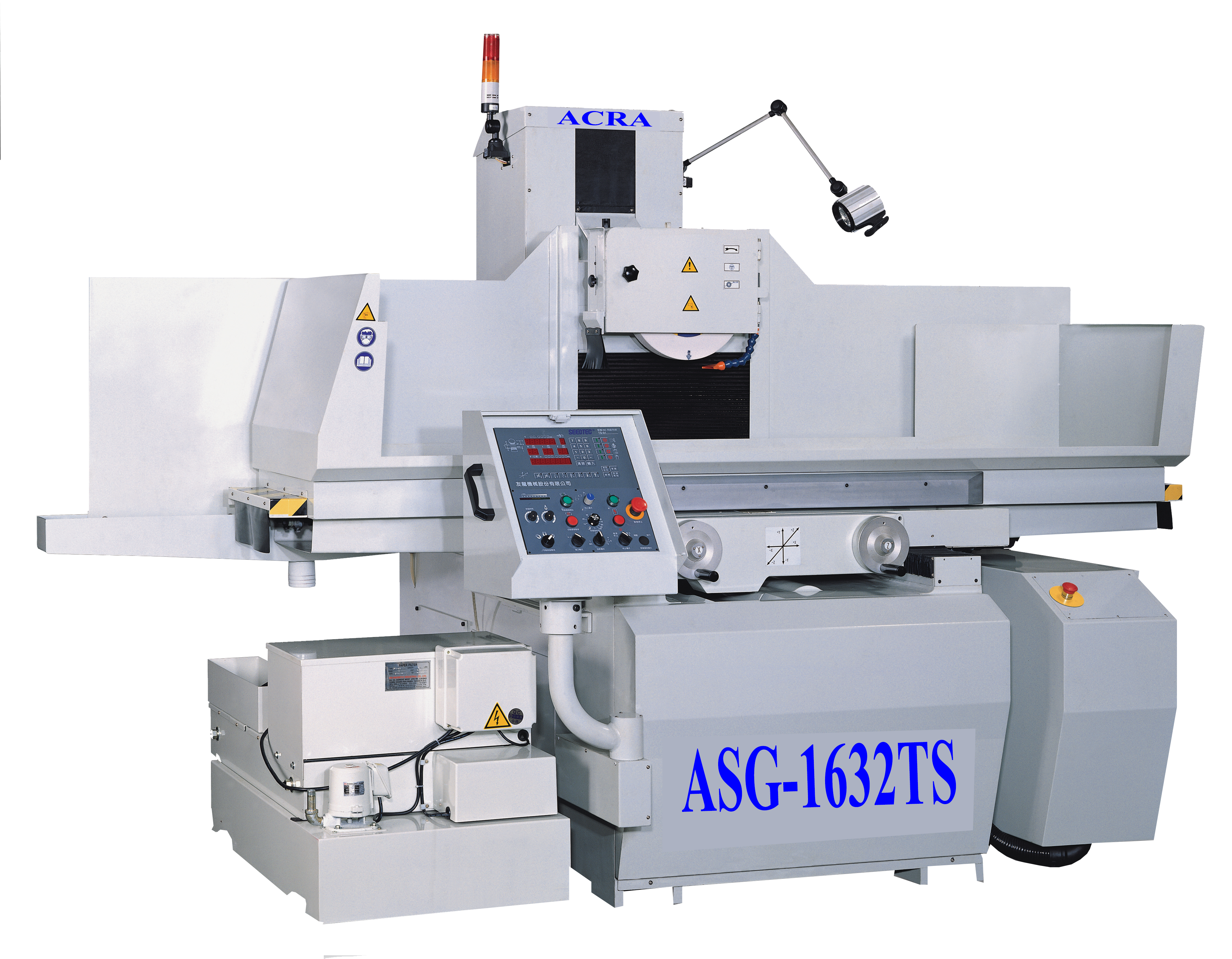 16" X 32" ACRA MODEL ASG-1632TS NC CONTROLLED FULLY AUTOMATIC 3 AXIS PRECISION SURFACE GRINDER