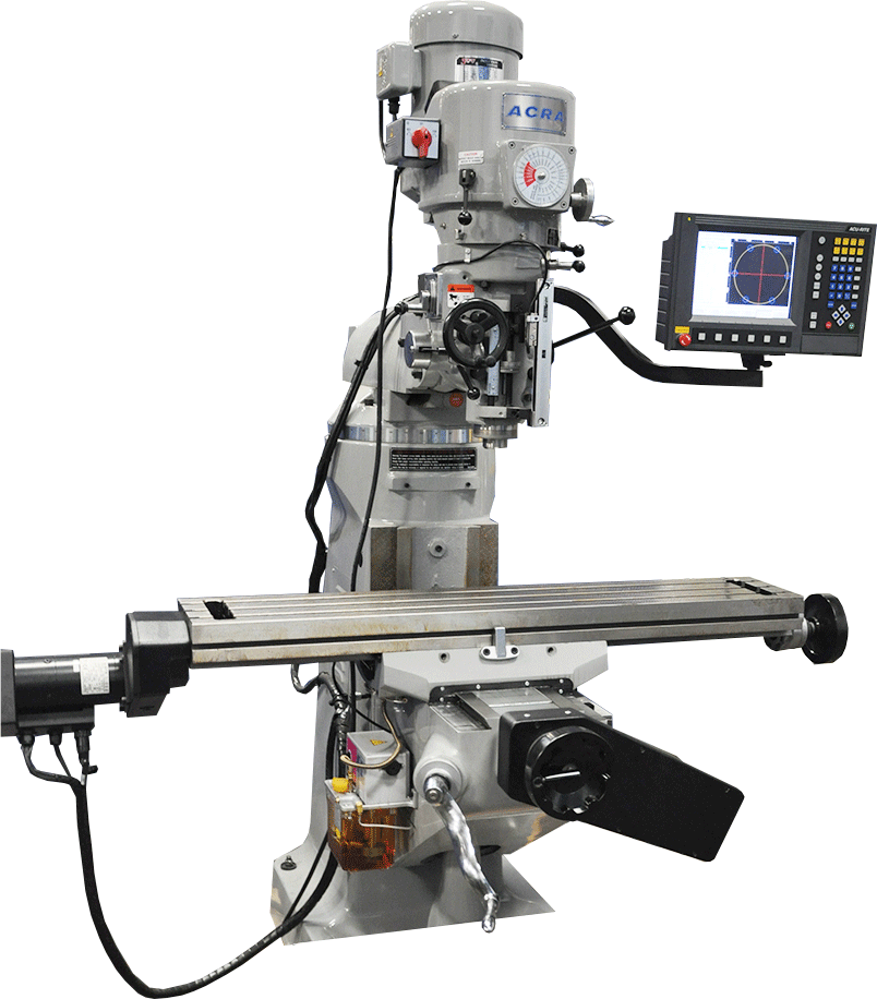 ACRA MODEL LCM42-2 AXIS VERTICAL CNC MILLING MACHINE WITH ACU-RITE MILLPOWER CONTROLLER