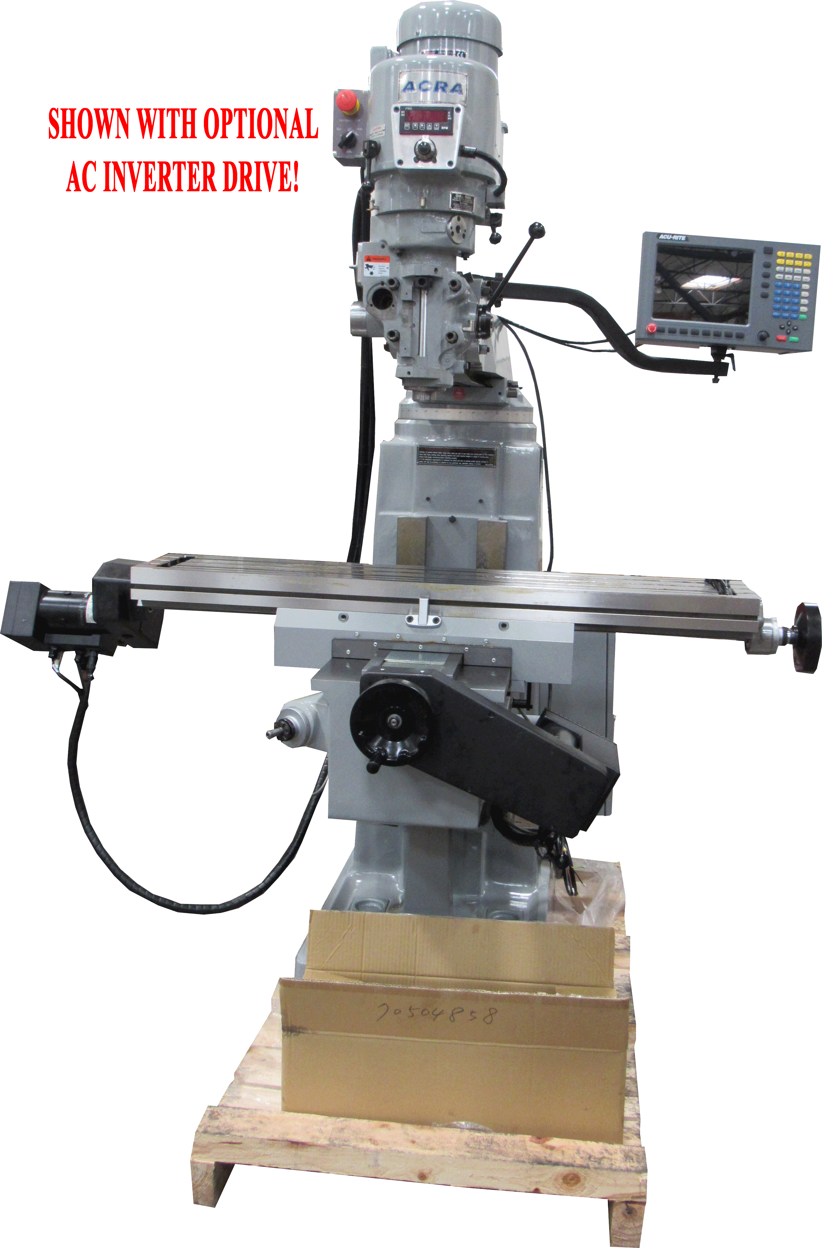 ACRA MODEL LCTM-1 CNC 2 AXIS VERTICAL MILLING MACHINE WITH ACU-RITE MILLPOWER CONTROLLER