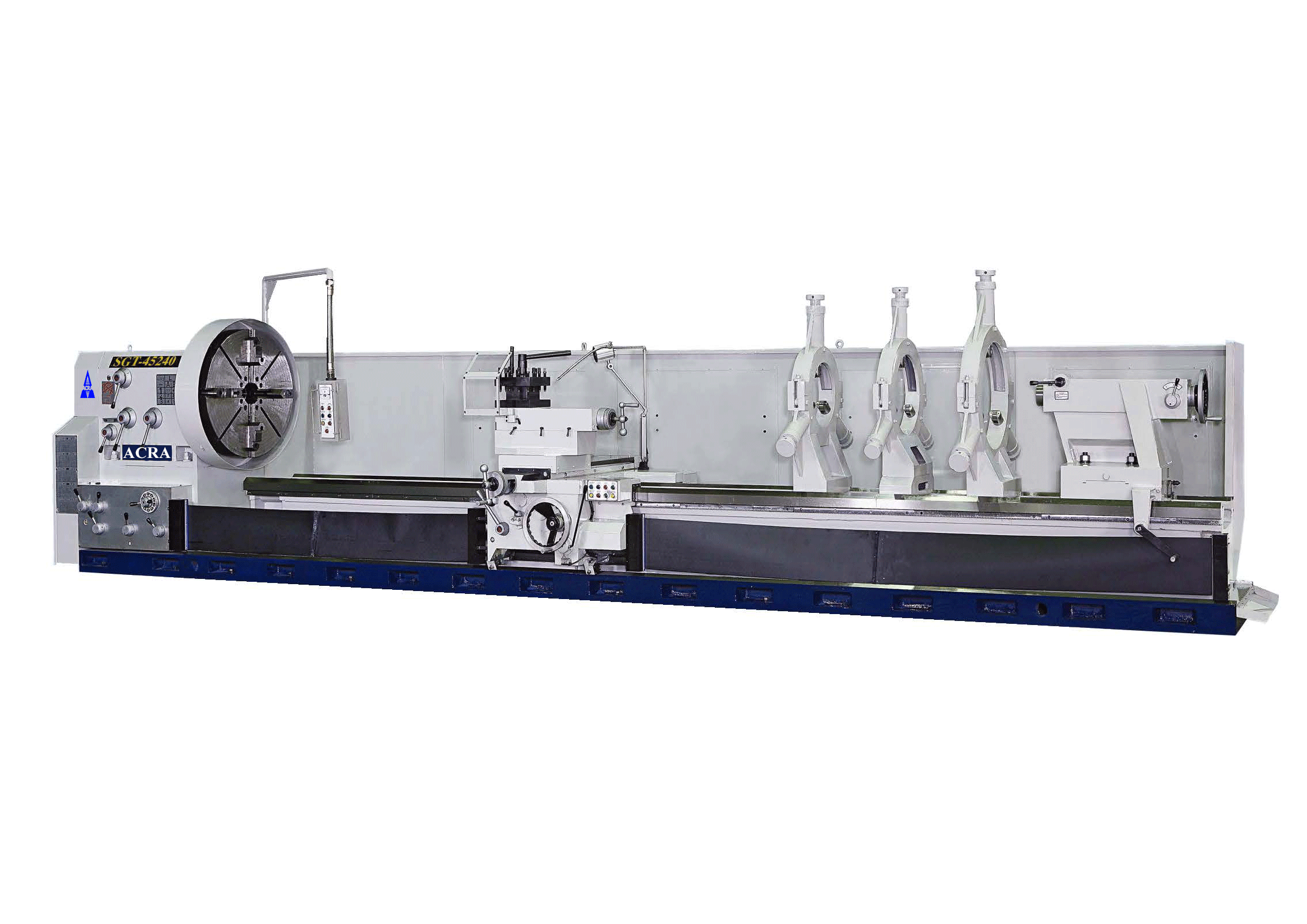 45" X 240" ACRA MODEL 45240SGT PRECISION GAP BED HEAVY DUTY ENGINE LATHE
