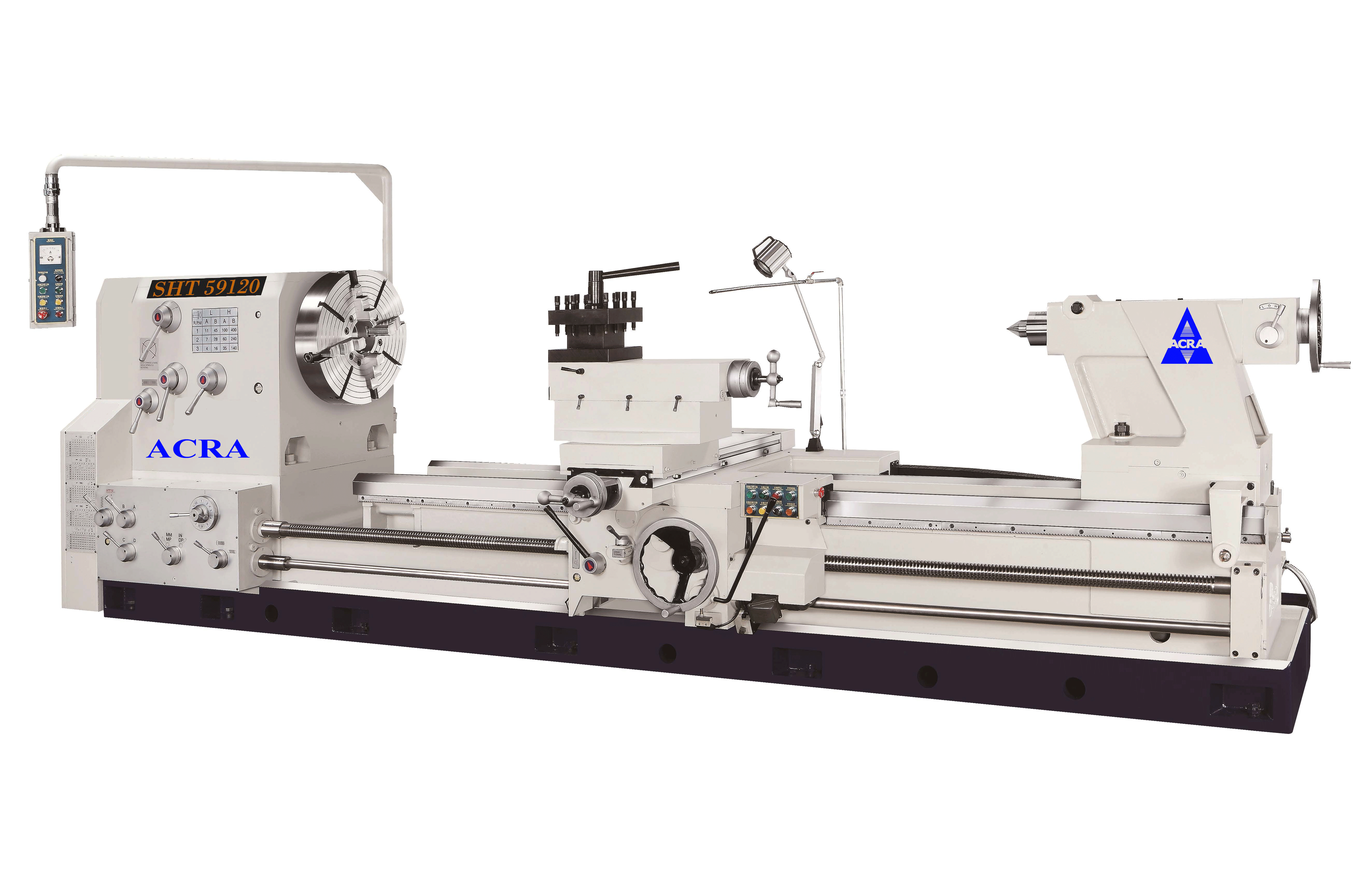 59" X 120" ACRA MODEL 59120SHT PRECISION GAP BED HEAVY DUTY ENGINE LATHE